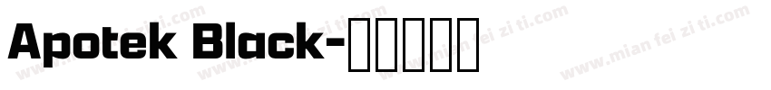 Apotek Black字体转换
